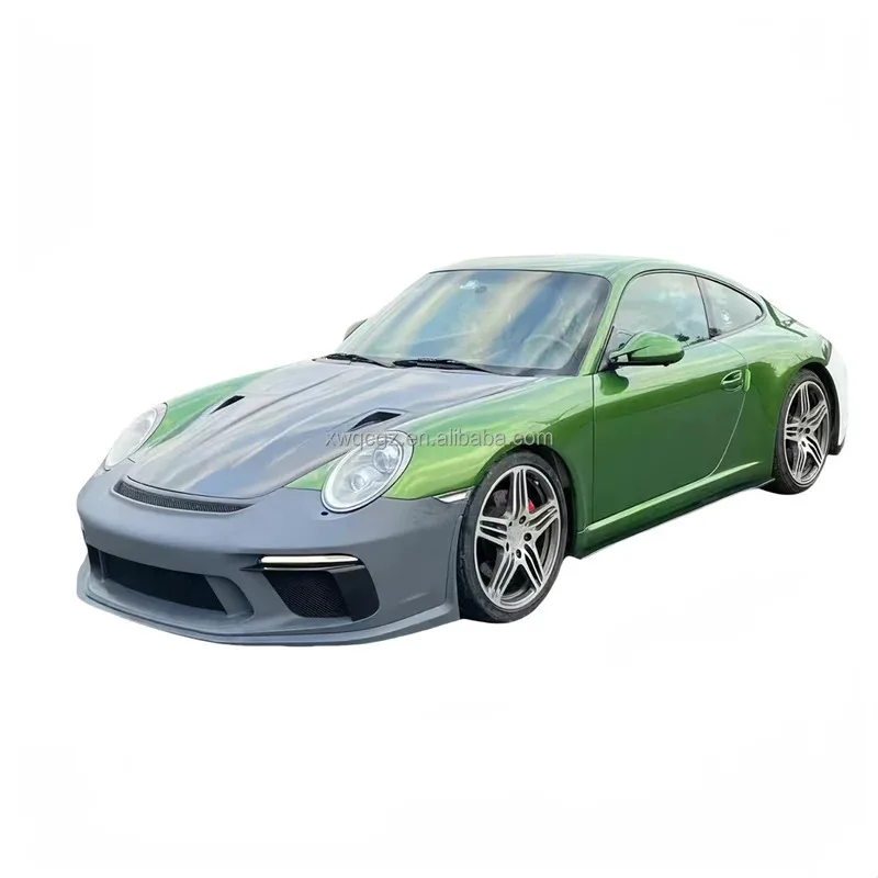 

Для 2008-2011 911/997.2 Обновление нового стиля GT3, комплект кузова переднего бампера из углеродного волокна, крышка багажника, капот