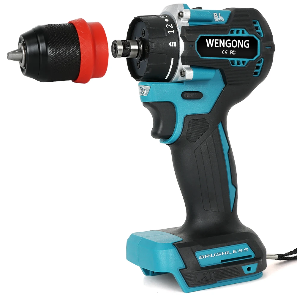 Broca de Lítio Chave de Fenda Elétrica sem Fio Broca sem Escova 25 Torque Chave Chave Ferramentas para Makita 18v Bateria em 10 mm