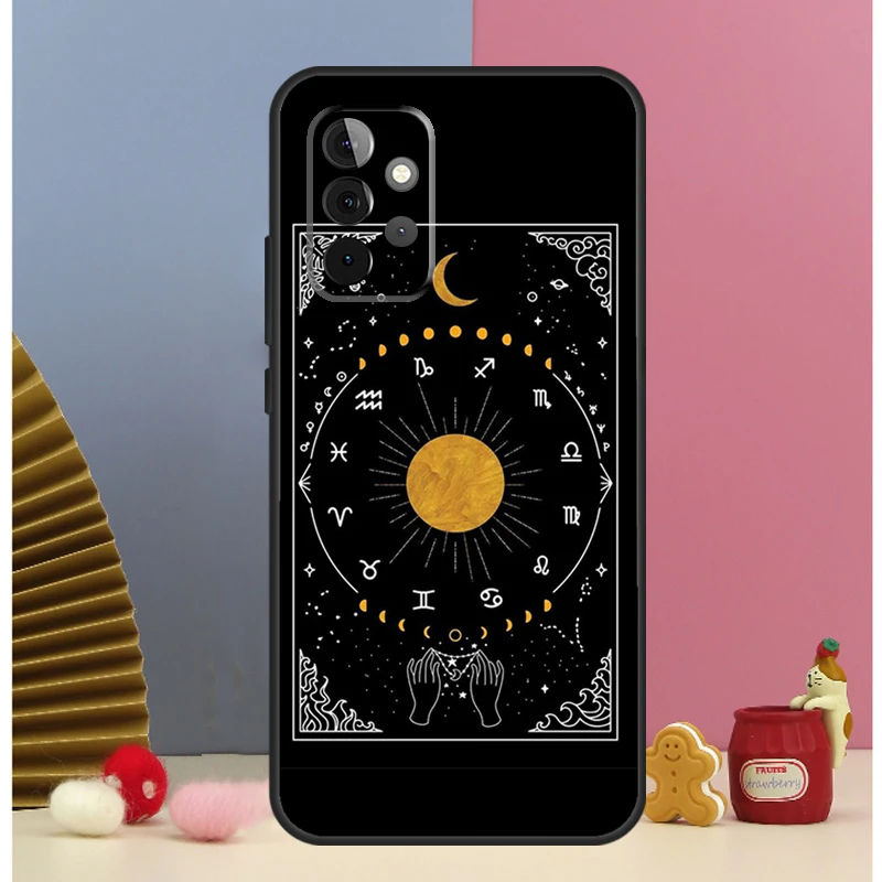 Witches Moon Tarot Cover For Samsung Galaxy A53 A33 A52 A32 A22 A12 A13 A23 A51 A71 A14 A34 A54 A15 A25 Case