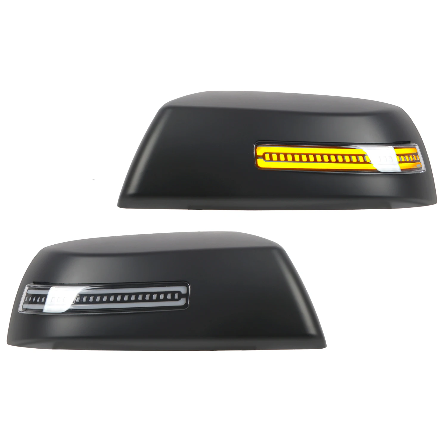 

For Toyota Tundra 2014-2021 Side Rear View Mirror Cap Cover with LED Turn Signal Light Lamp Replacement Car Exterior Auto 2pcs