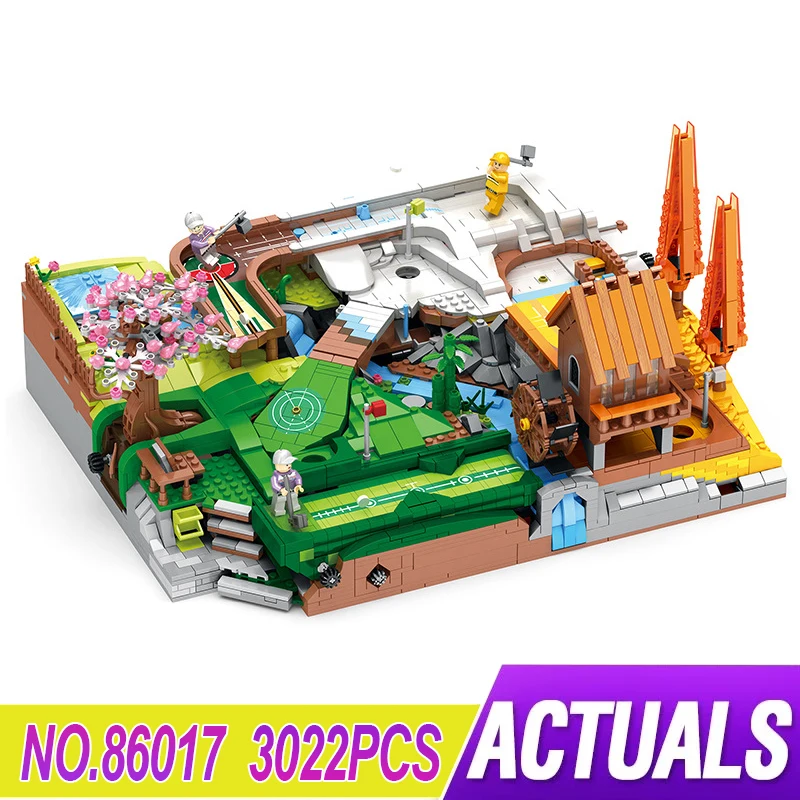 Neue MOC 86017 Golf Resort Natürlich Modulare Bausteine Ziegel Pädagogisches Puzzle Spielzeug Weihnachten Geschenke Für Kind