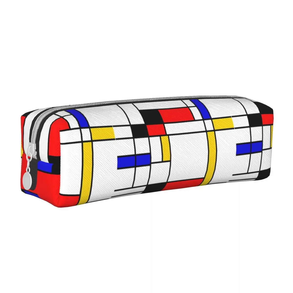 Bauhaus Mondrian Style Pencil Cases Abstract Geometric Art Pencilcases Pen Holder Large Storage Bag Students School Stationery