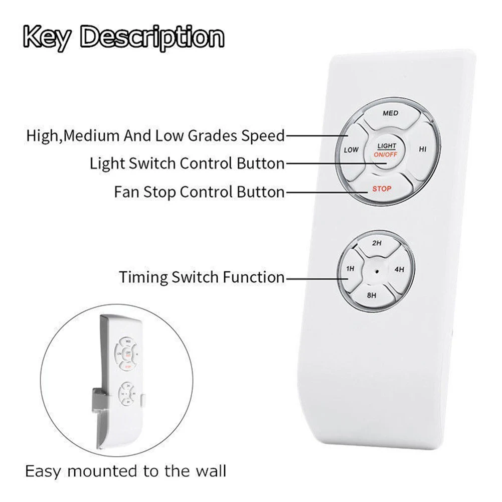 110V 220V Ceiling Fan Light Lamp Timing Wireless Remote Control Receiver 30 Meter Distance Remote Switch Speed Control Parts #