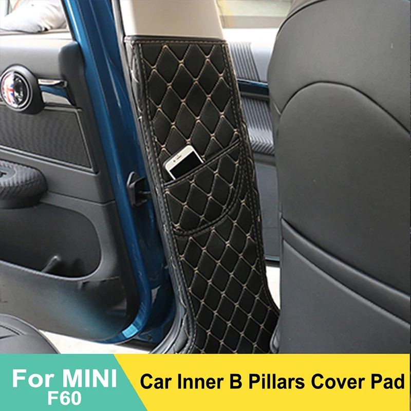 

Внутренняя дверь автомобиля, боковые стойки B, декоративные наклейки, защитная накладка, коврик для Mini Cooper Countryman F60, украшение для стайлинга автомобиля