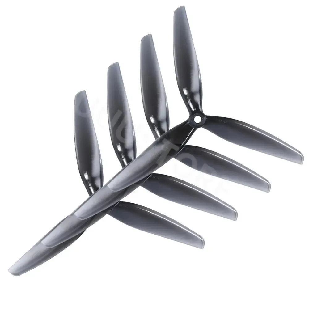 4PCS HQProp 7X4X3 7040 7inch 3 Blade/tri-blade Propeller Light Grey (2CW+2CCW) Poly Carbonate for FPV RC Drone