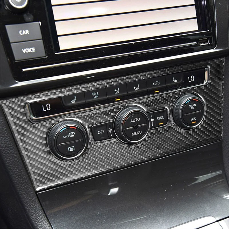 

Dashboard Air Condition Control Button Knob Switch Panel Frame Sticker For Volkswagen Golf 7 Mk7 Vii 2013-2019 Car Accessories