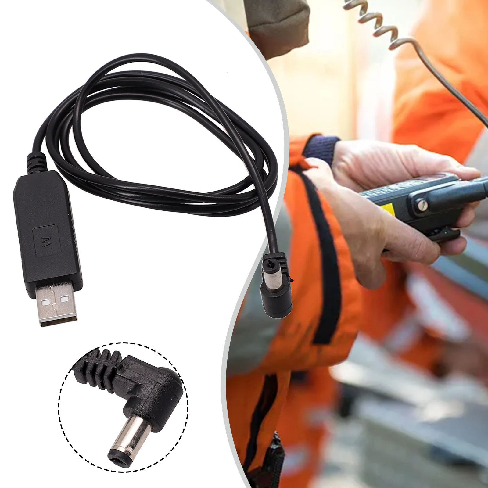USB Charger Cable Compatible with For For UV5R UV82 BFF8 For HP UV9R For For Walkie Talkie Direct Conversion to 10V DC