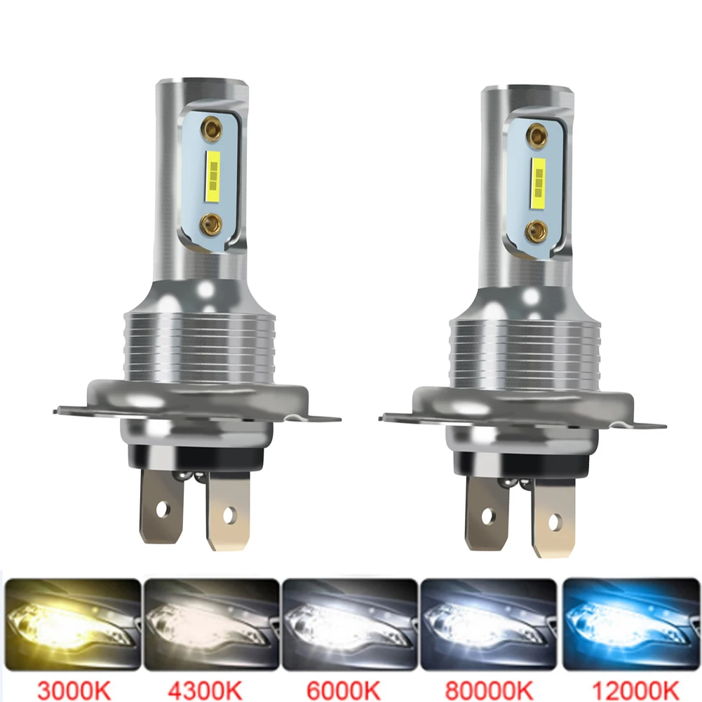 

2Pcs H7 H4 H11 H8 H1 H3 9005 HB3 9006 HB4 9012 H9 LED Car Headlight Bulbs 80W 20000LM Car Accessories 6000K White Led Fog Light