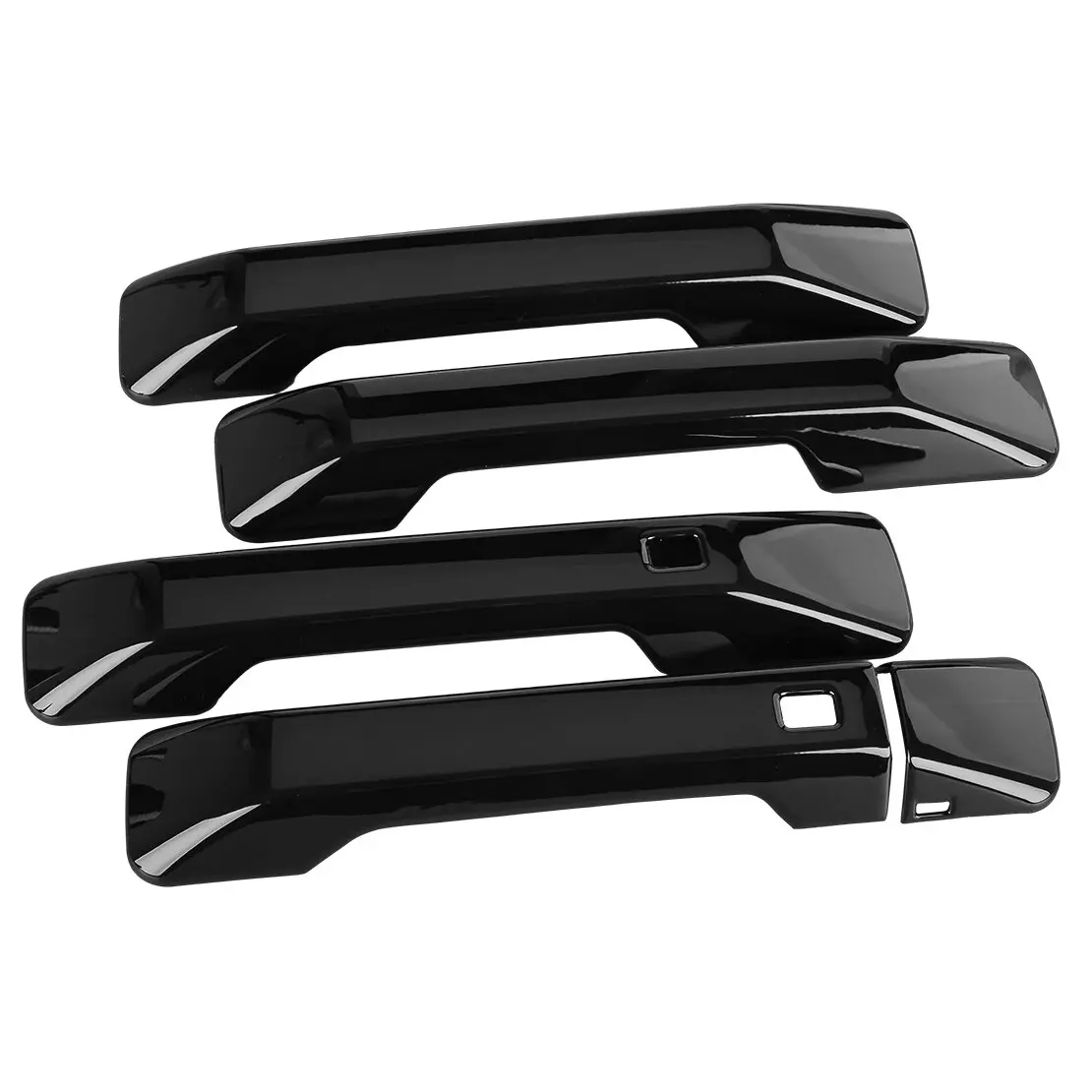 

LHD Glossy Black Exterior Outer Side Smart Door Handle Cover Cap Molding Trim Accessories Fit For Hyundai Santa Fe 2024-2025