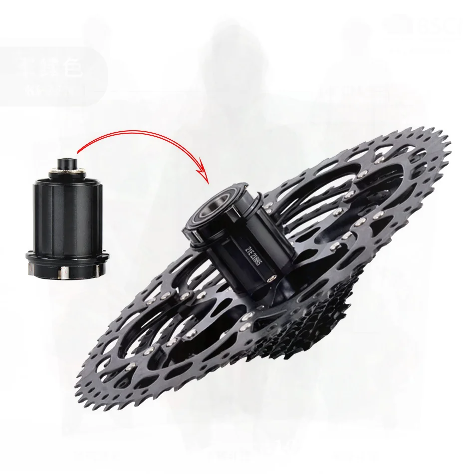 

Велосипедный маховик Rihui с регулируемой скоростью, совместимый с кассетой Shimanosram, большой передаточное число, велосипедный аксессуар, черный