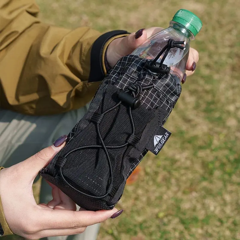 3F UL GEAR UHWMPE Backpack Shoulder Strap Water Bottle Bag Ultralight Camping Hiking Backpack Water Bottle External Mounting Bag