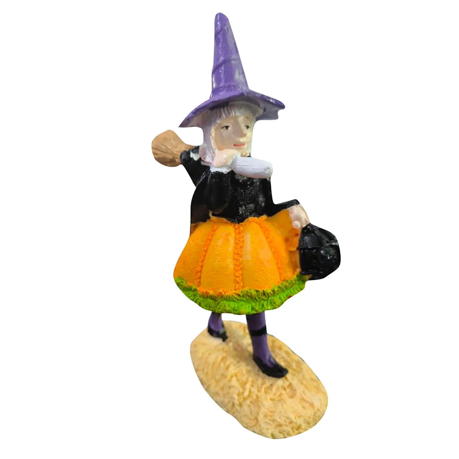 Halloween Witch Resin Home Desktop Doll Decorative Ornaments Craft Ornaments