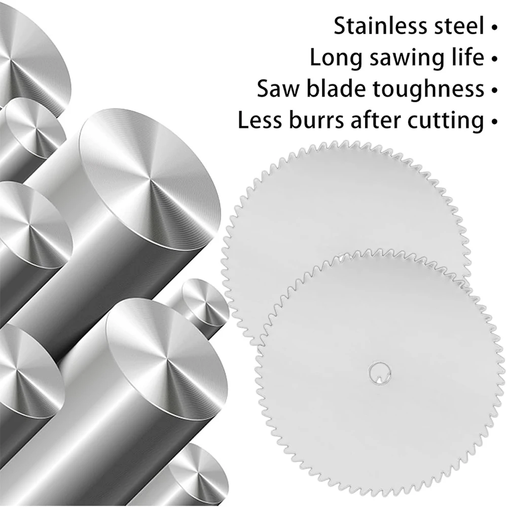 Hoja de sierra Circular de acero inoxidable, rueda de corte de madera para herramienta rotativa, hoja de molienda eléctrica, sierra de tubo de PVC