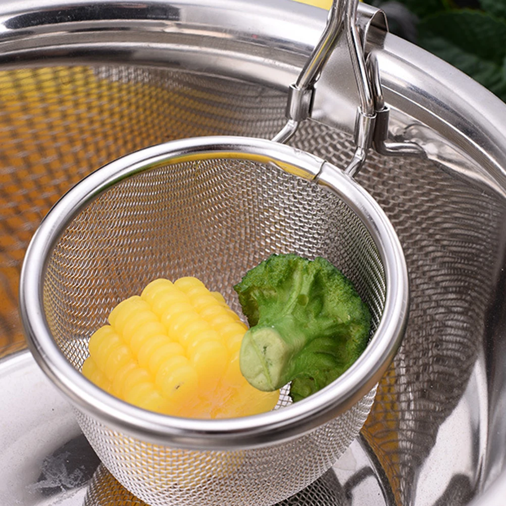 

1 pc Stainless Steel Kitchen Strainer Spoon Long Handle Noodle Rice Colander Ladle Filter Tool For Cooking Spaghetti Lasagne