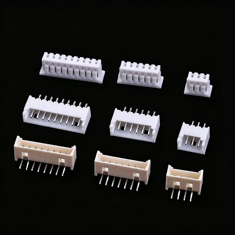 20PCS  1.25 1.25mm with lock Connector Socket Pin Header Vertical Horizontal JST Housing terminal  2P 3P 4P 5P 6P 7P 8P 9P 10PIN