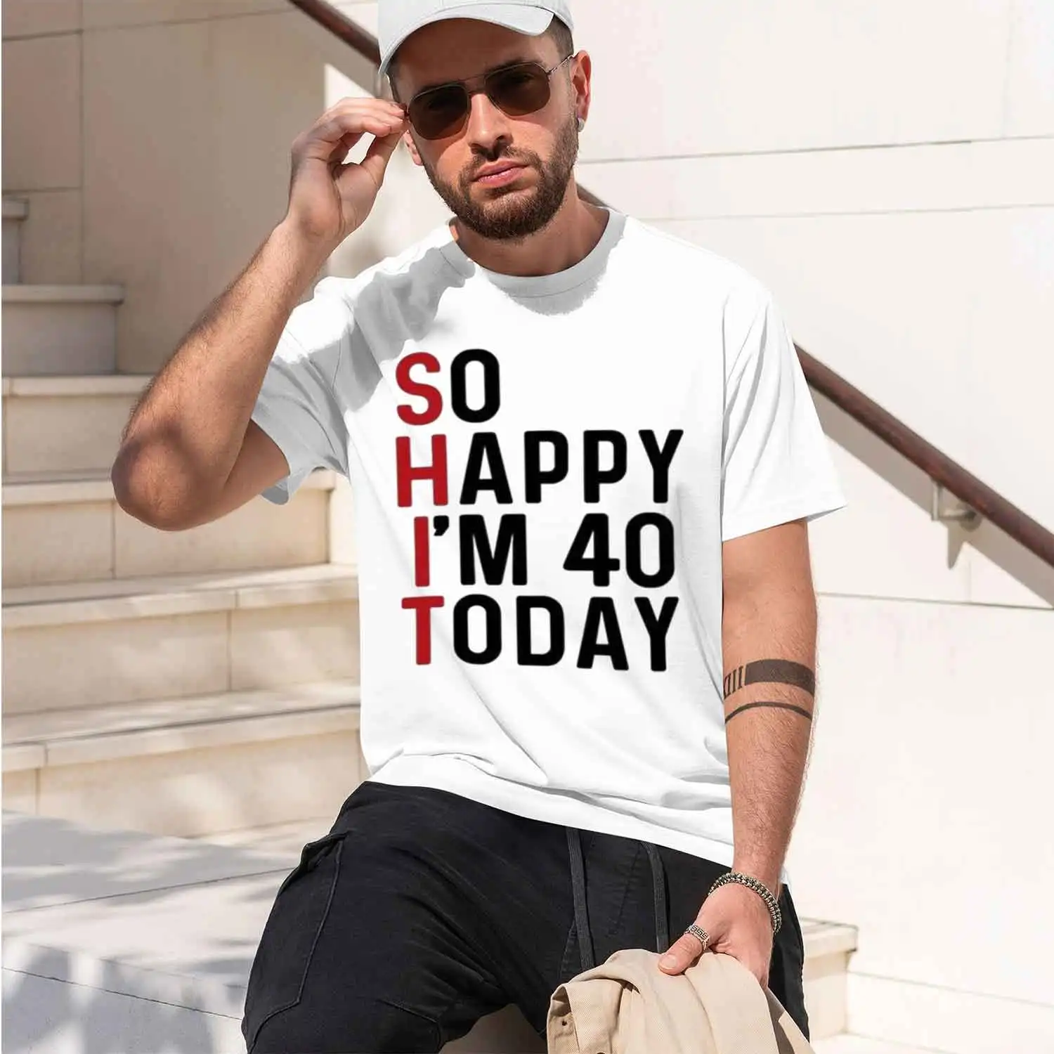 So Hpy Today Vintage Funny‌ T-shirt 1985 40th Birthday Printed T-shirt Woman Man Tee Gift for Women Turning 40 Tops 2026 New Mod