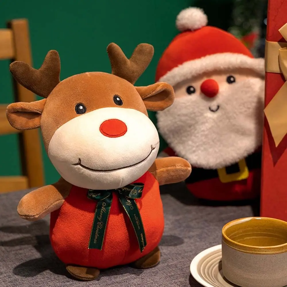 

Ornaments Pillow Back Sofa Cushion Plush Pillow Christmas Elk Plush Toy Deer Plush Doll Animal Doll Santa Claus Stuffed Toy