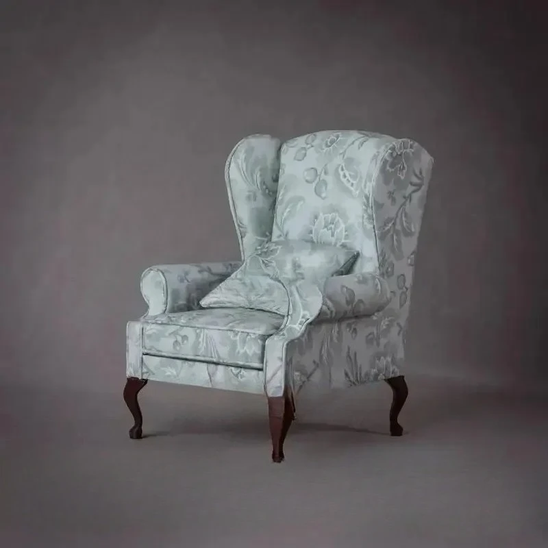 LT country fabric sofa Mediterranean pastoral high back single creative combination