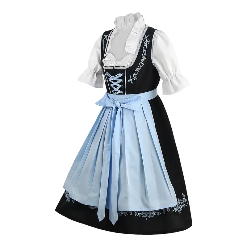 

A;2,v\5/Halloween Cosplay Oktoberfest Bavarian Traditional Beer Dress Embroidered Maid Costume Vintage Lolita 5,j'8.k/4\