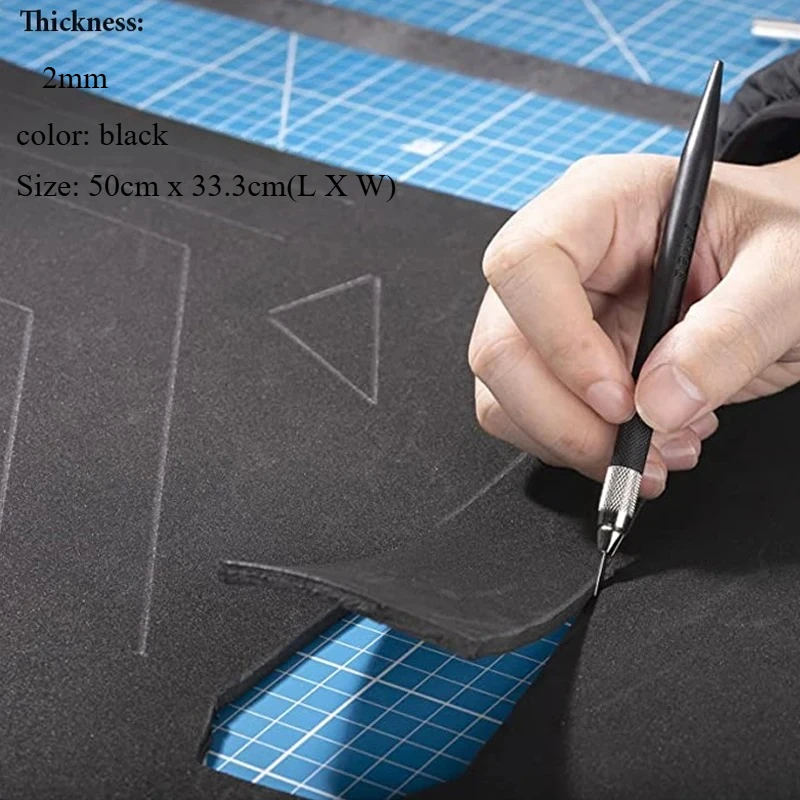 1pc Thickness 2mm 33.3x50cm Eva Foam Sheets Sound-Absorbing Noise Spone Foam Craft Eva Sheets Handmade Model