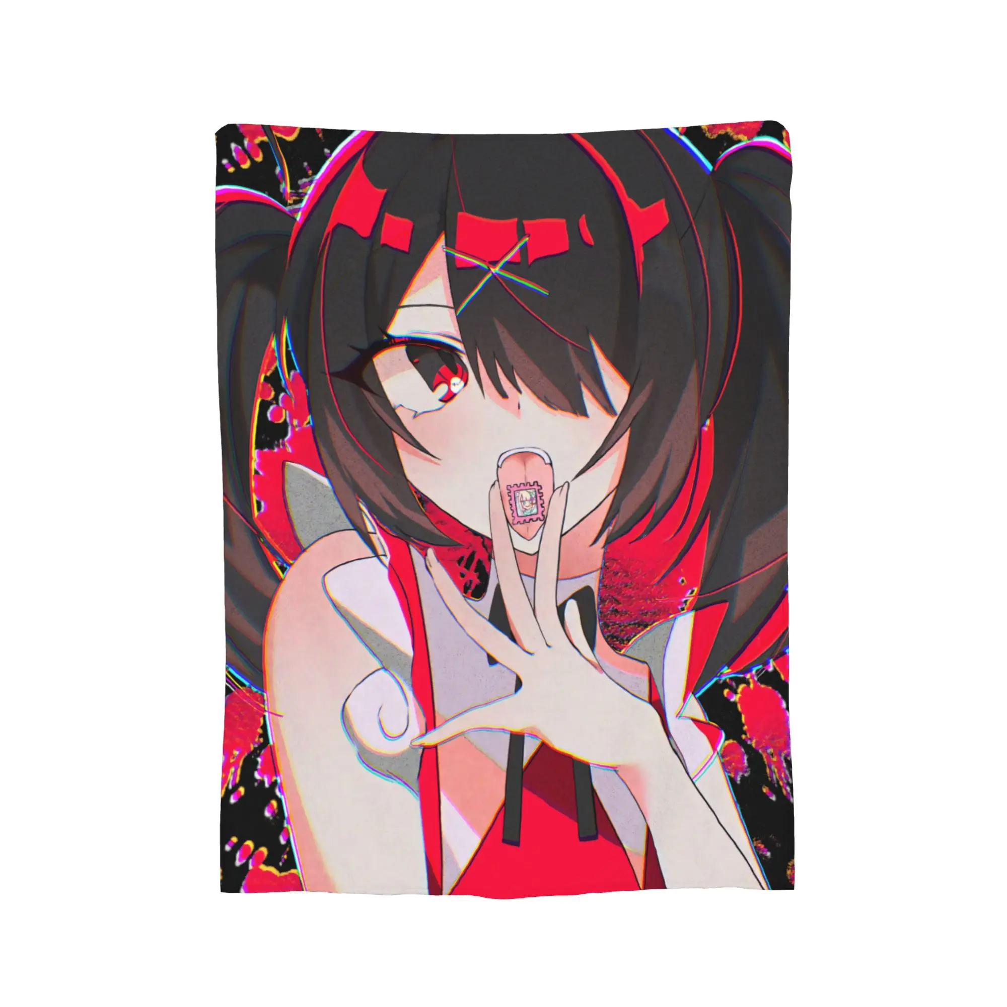 Needy Streamer Overload Ame-chan Blankets Fleece Decoration   Lightweight Thin Throw Blankets for Bedding Office Quilt