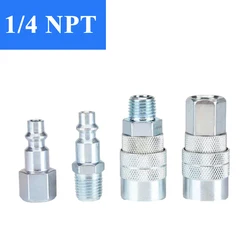 NPT 1/4 US Quick Release for hoses Pneumatic Fitting Connector Air   Quick Couplings for Compressor Accessories Tool