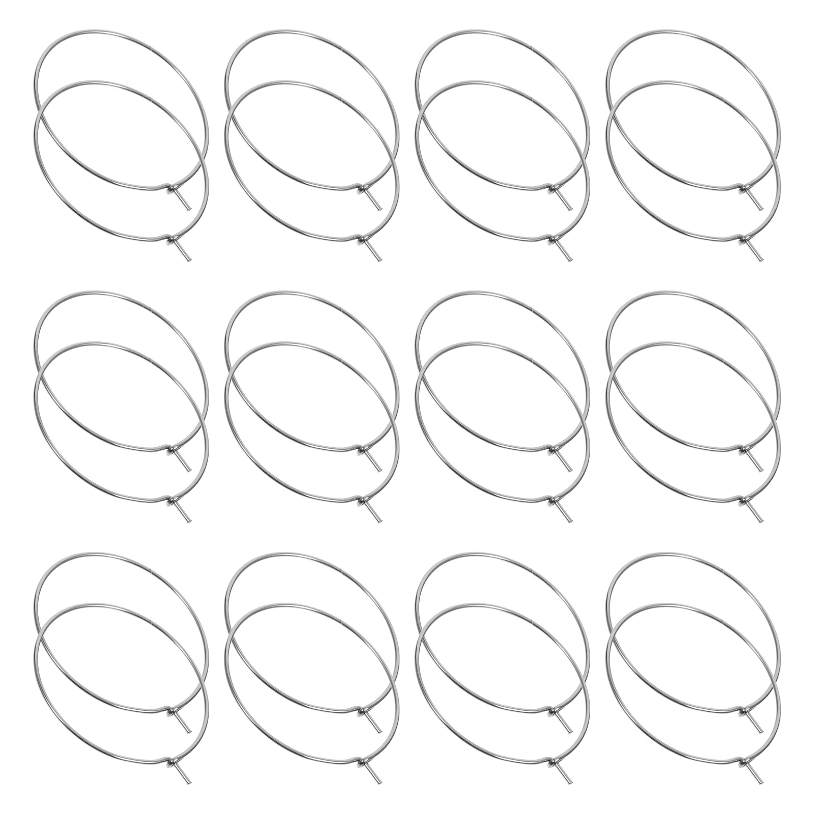 

100pcs Stainless Steel Rings Jewelry Making Hoops Beading Earring Circle Diy Earring Components Durable Metal Hoops For Earrings