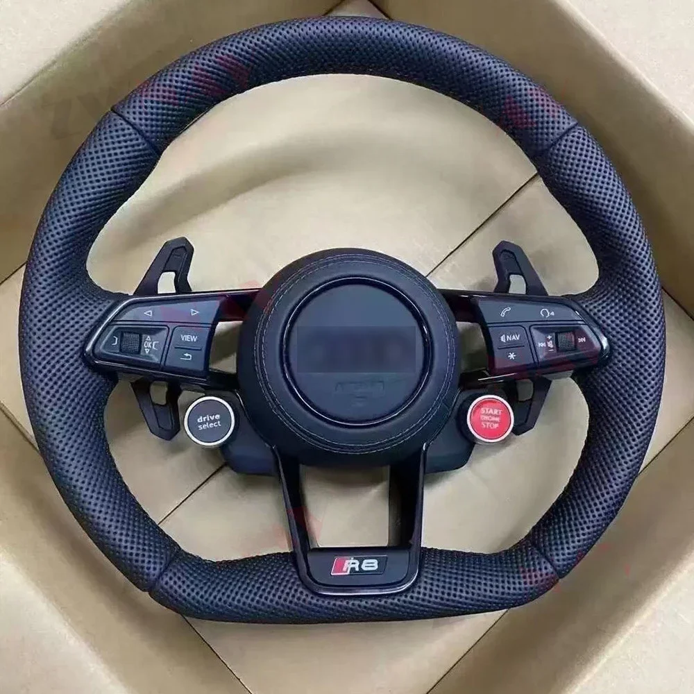 Applicable To  Audi R8 A4567/S345/RS3456 LED Carbon Fiber Steering Wheel Assembly Old and New