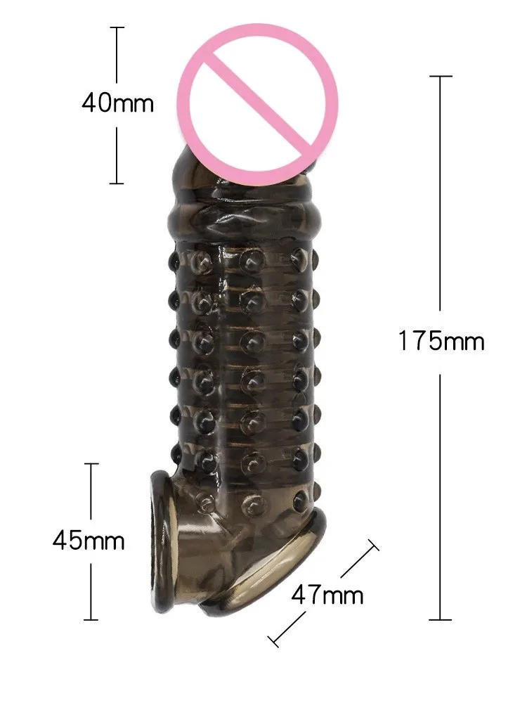 Silikonowe pierścienie wydłużacz penisa do wielokrotnego użytku koguta opóźniają wytrysk penisa prezerwatywy Dick rękaw Glans pokrywa powiększenie
