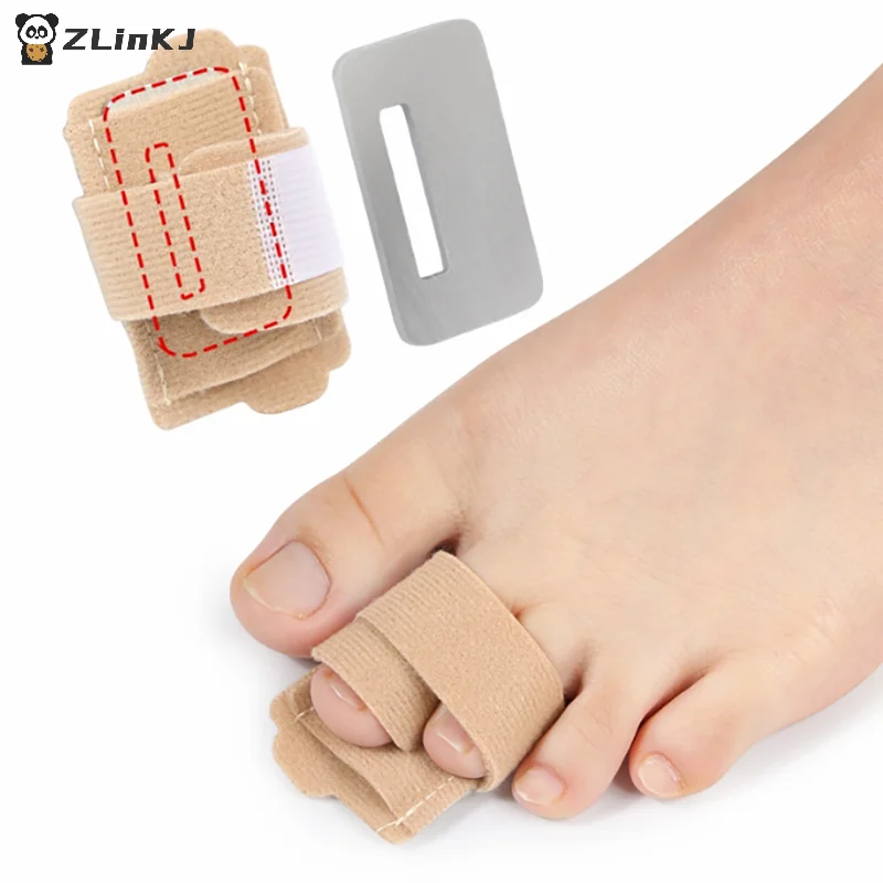 ▶ 1 Stuks Hamer Teen Stijltang Teen Spalken Bandages Voor Corrigeren Hamerteen Scheve & Overlappende Tenen Protector