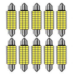 10pcs Error Free 10x C5W C10W LED Bulb 31 36mm 39mm 42 Interior Reading Light Festoon Auto Dome License Plate Luggage Trunk Lamp