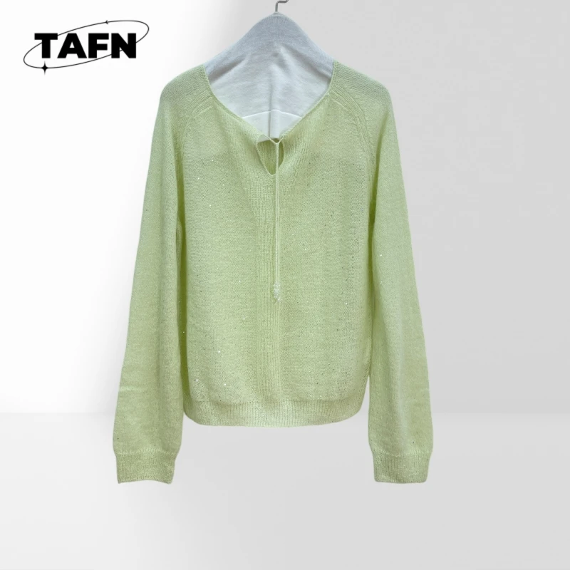 

Ladies Ruffle Shirt Elegant Puff Sleeve Chiffon Blouse Ladies Polka Dot Shirt Loose Fit Long Sleeve BlouseAH0402