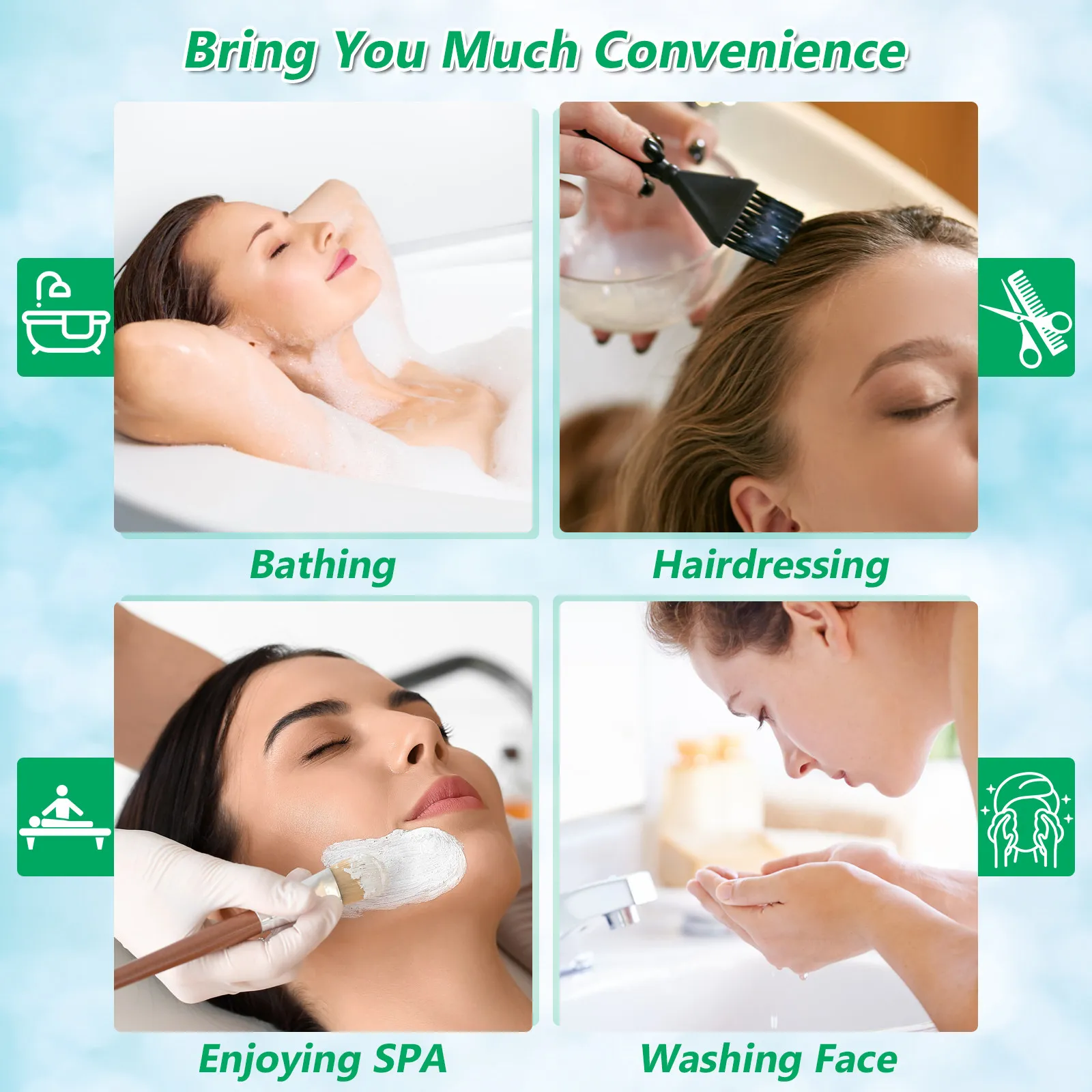 

200Pcs Disposable Shower Ear Caps Waterproof Ear Covers for Hair Dye Bathing Protection Reusable Comfortable Fit