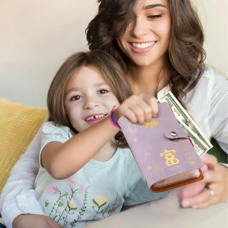 Книга для экономии наличных, 2025 год, большая емкость, планировщик бюджета расходов, 50 листов, несколько отделений, книга финансового управления для наличных денег