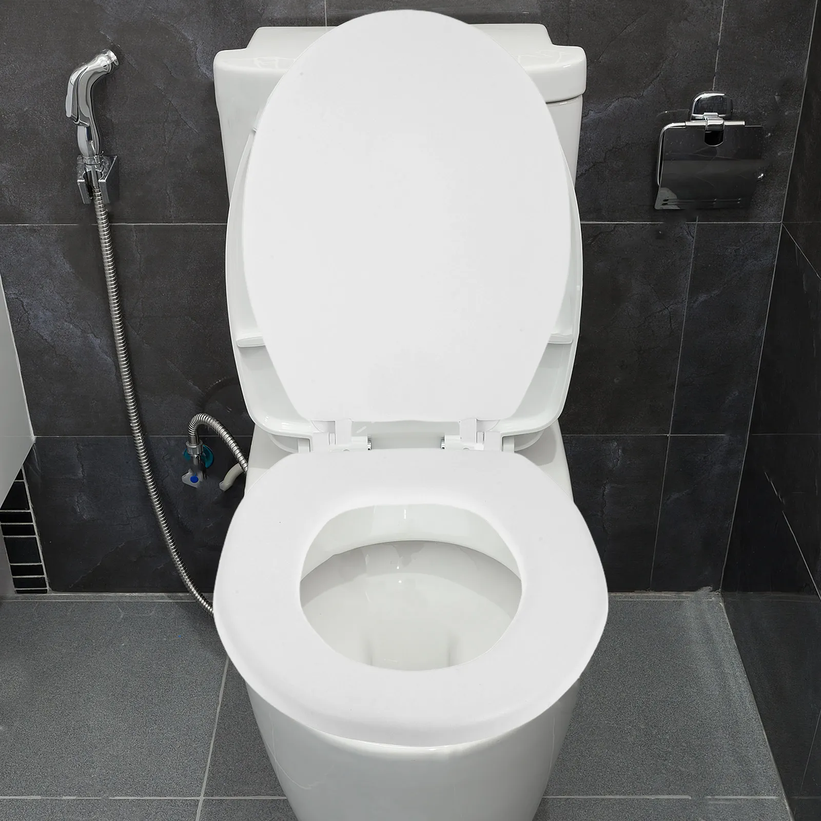 

Toilet Seat Lid Foam Thickened Durable Smooth Bacteria Prevention Easy Install BathroomAccessory Home Necessity Product