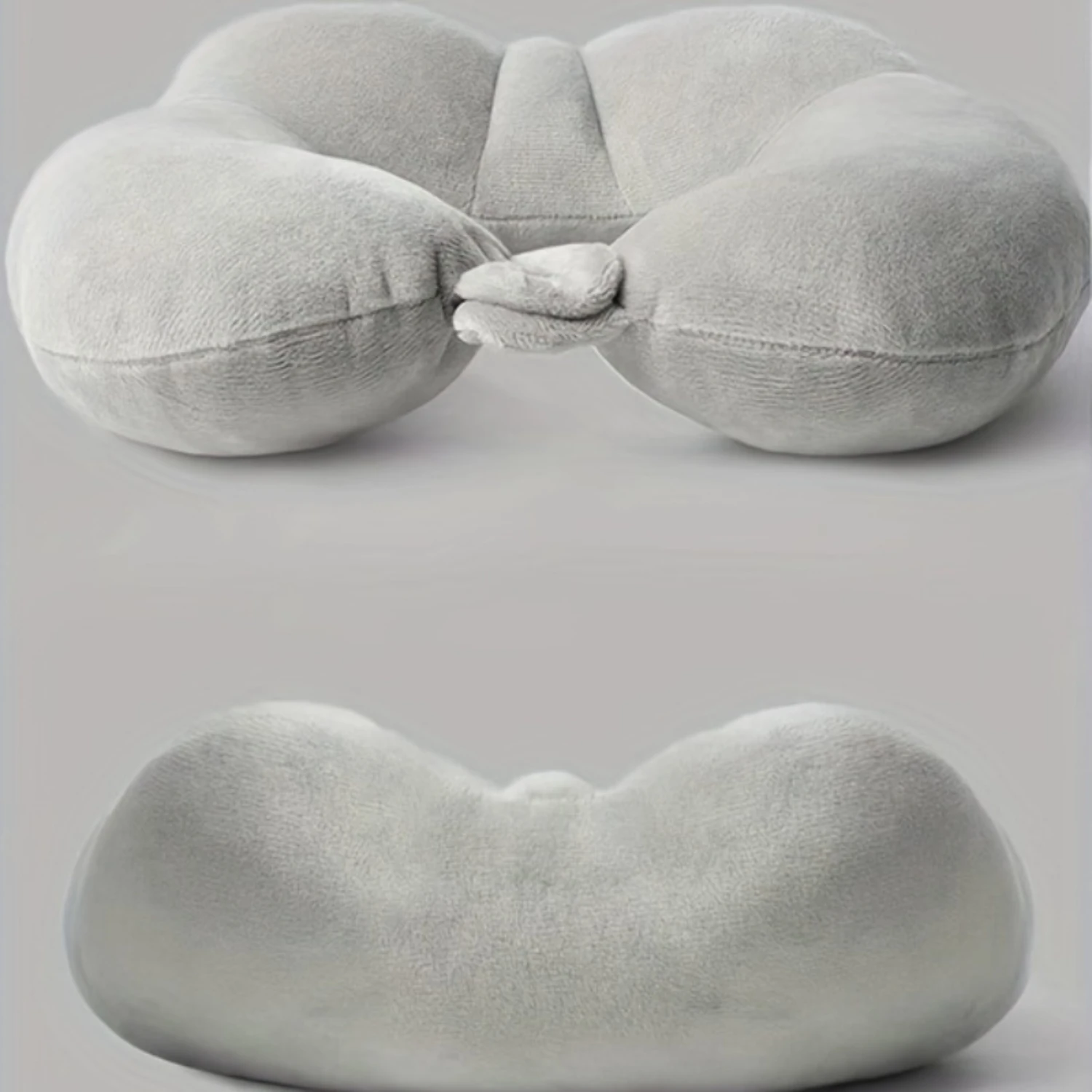 Luxury Velvet U-Shaped Travel Pillow - Lightweight, Soft Foam Filling For Airplane Comfort