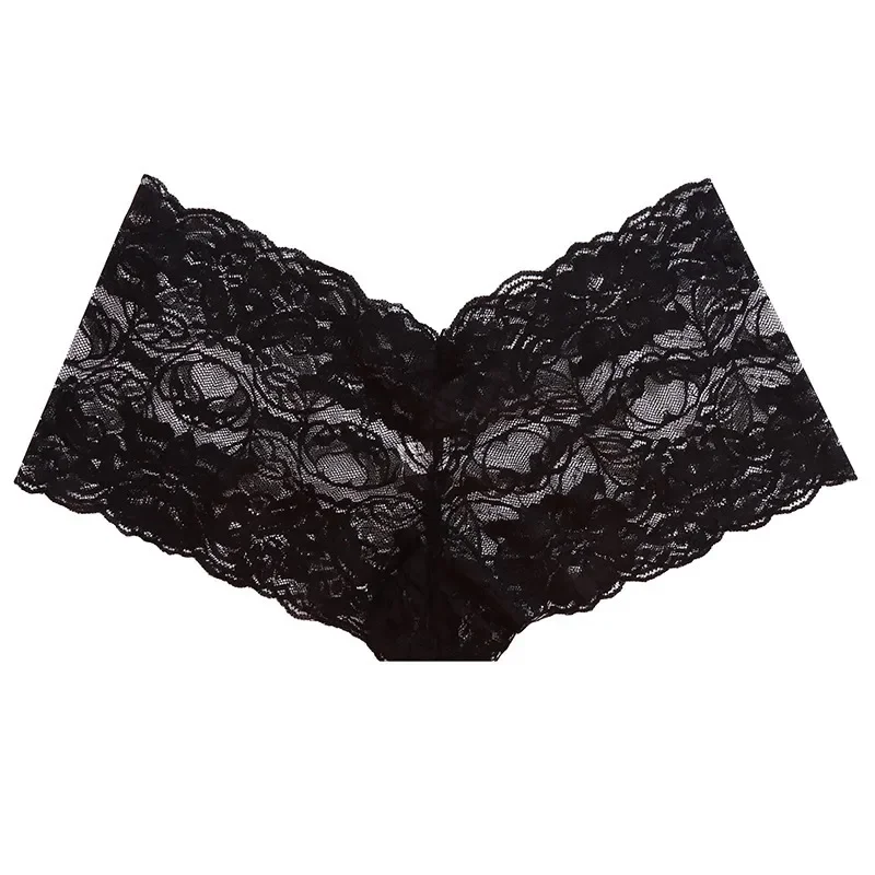 Calcinha de renda malha sexy para mulheres, corda floral, tangas transparentes, cuecas de cintura baixa, roupa íntima para senhoras, lingerie erótica