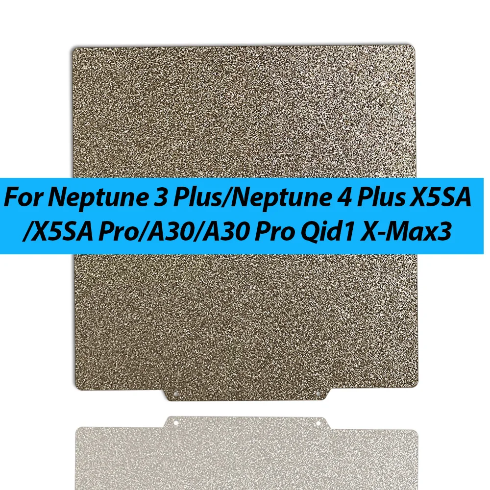 

Двухсторонняя Строительная пластина PEI для Нептуна 3 Plus/Нептуна 4 Plus 330x330, печатная кровать для X5SA/X5SA PRO A30/A30 Pro Qid1 X-Max3