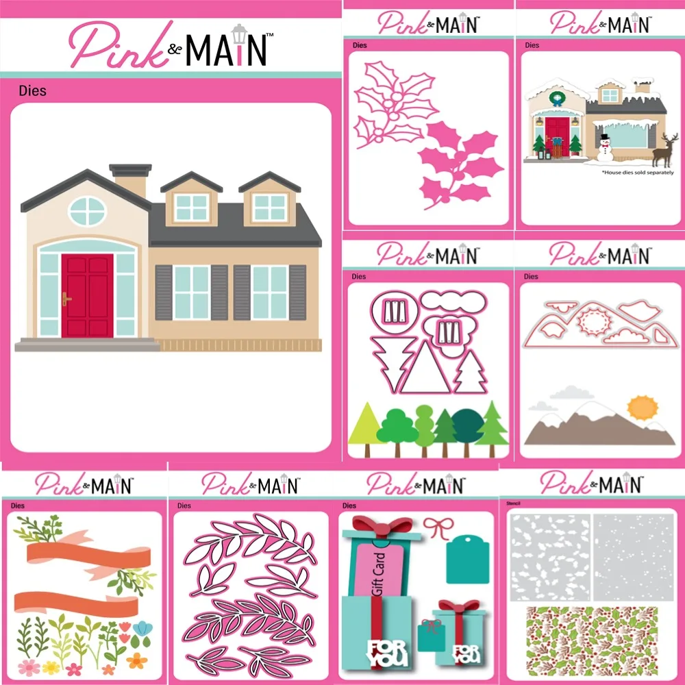 คริสต์มาสตัดโลหะตายสําหรับScrapbookingลายฉลุลายนูนฤดูหนาวAdd-On Diesแม่พิมพ์DIYกระดาษการ์ดหัตถกรรมตัด