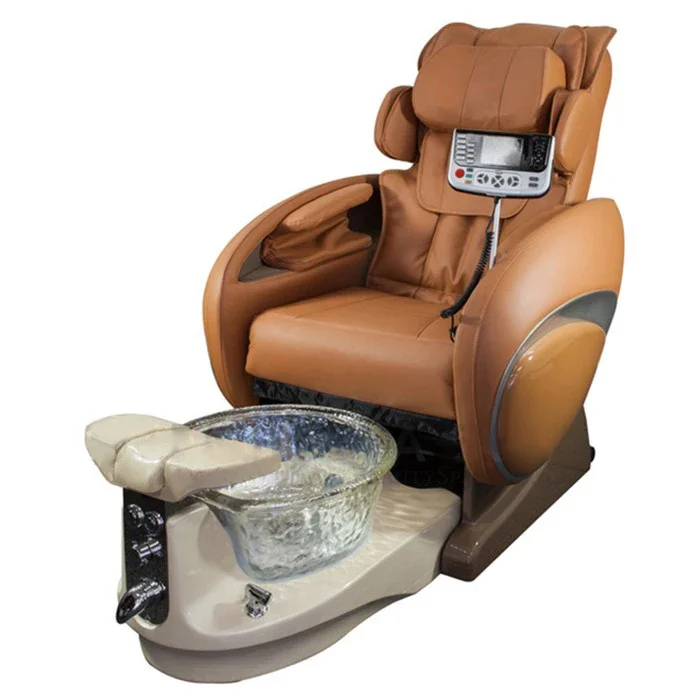 ZHONGSIBO Foshan Factory Modern Luxury Reclining Foot Massage Chair With Bowl