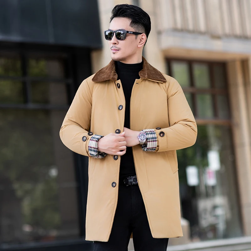 

Утепленная мужская зимняя куртка средней длины из вельвета с двойным воротником, в стиле пэчворк, со съемными элементами, повседневная, теплая