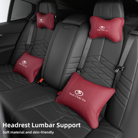 Car Headrest Leather Breathable Lumbar Support Neck Pillow For Dongfeng Aito M5 EV M7 M9 DFM Seres 3 A5 SF3 SF5 ix3 Accessories