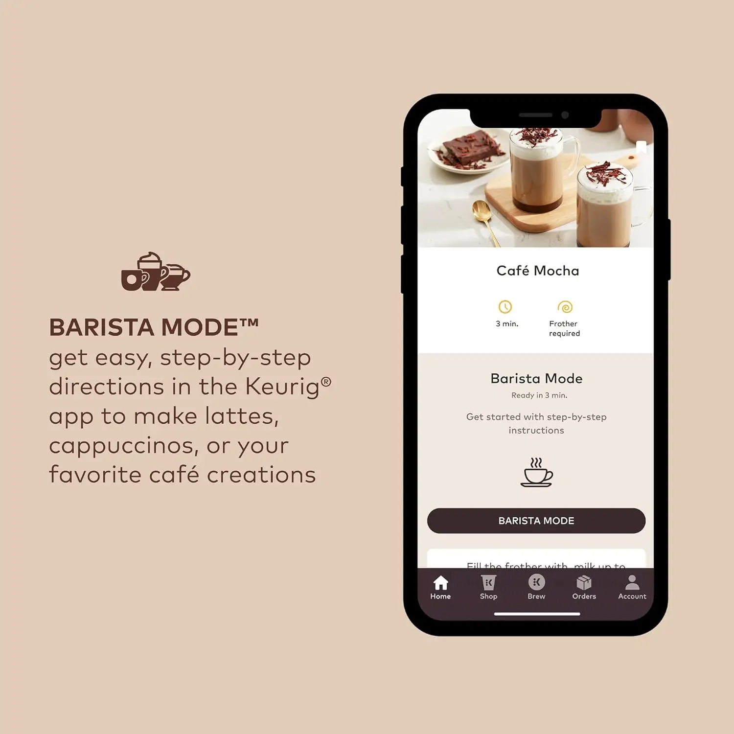 K-Cafe SMART Cafetera de cápsulas K-Cup de una sola porción, negra
