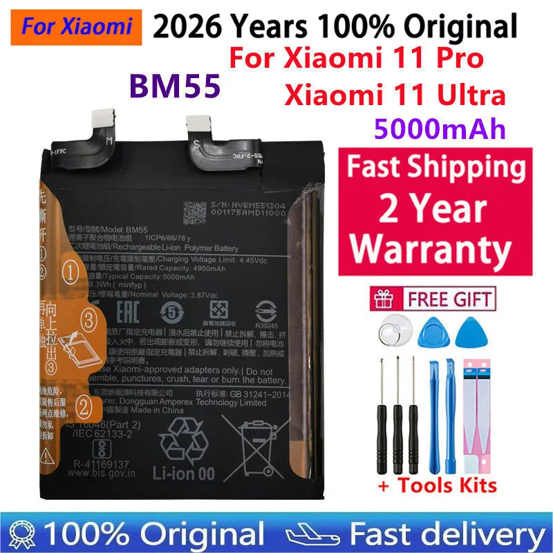 Original Bateria For Xiaomi Redmi Note 10S 10X 11 11E 7 8 8T 9 9 9T 9S 10 Lite Mi 10T 12 12X K30S Pro POCO X4 M3 UItra Battery view 3