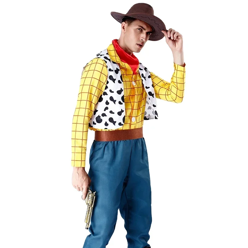 

Cowboy Costume For Men Halloween Cosplay Western CowboyParty Stage Costume