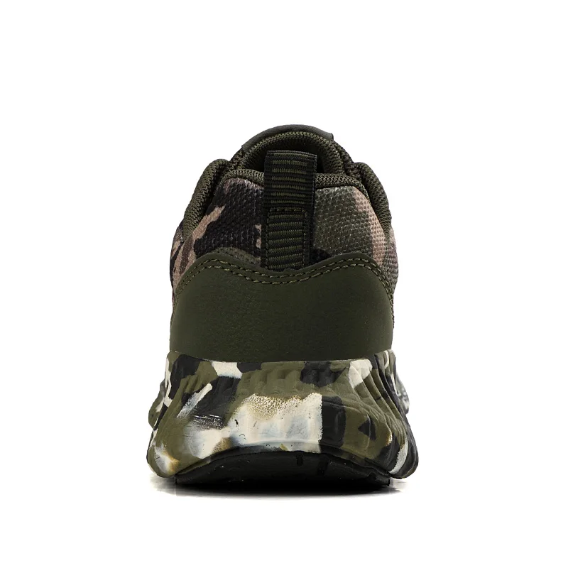 Men Camouflage Green Scale Sport Shoes Four Season Breathable Casual Jogging Running Non-slip Training Sneakers Unisex