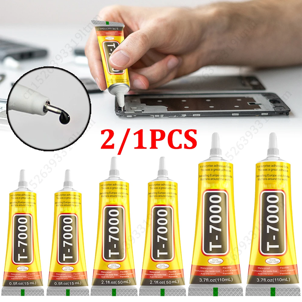 

15ML 50ML 110ML T-7000 Clear Contact Phone DYM Repair Adhesive Universal Glass Plastic DIY Glue B-7000 with Precision Applicator