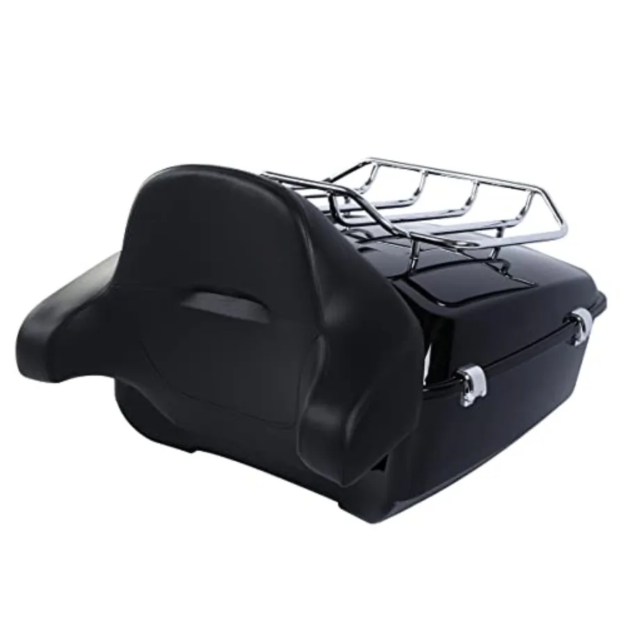

13.7" King Trunk Luggage W/Passenger Backrest and Luggage Rack For Harley 2014-2025 Touring Road King Street Glide Road Glide E