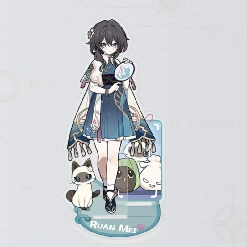 Honkai Star Rail Acrylic Standee Sparkle Acheron Ruan Mei Black Swan Character Desk Display Stand Anime Game Collection Keychain