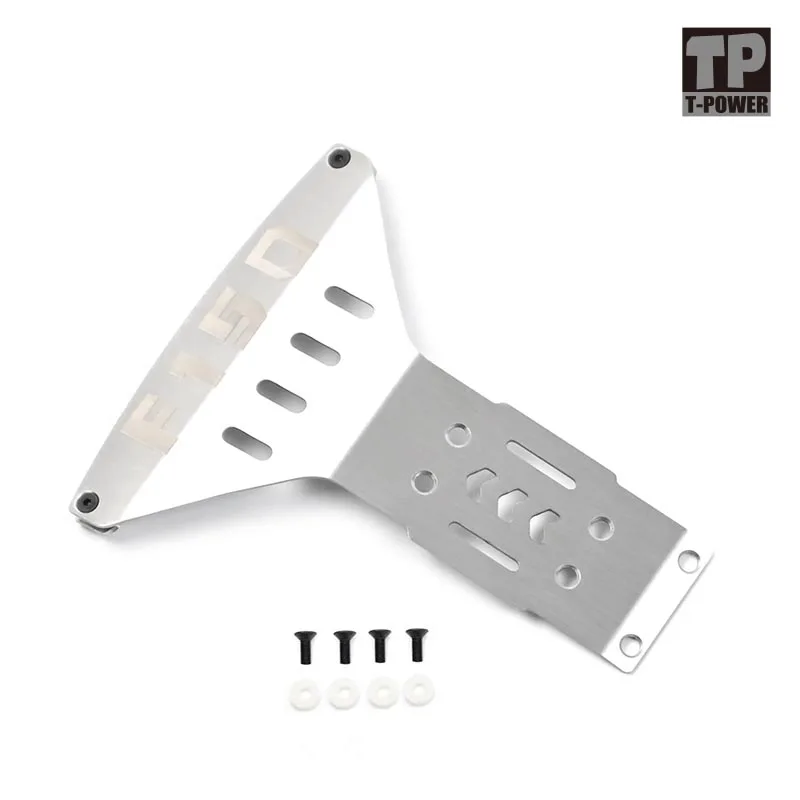 TP โลหะแชสซีเกราะสําหรับ TRACTION HOBBY KM F150 1/8 รุ่น RC Crawler การปรับเปลี่ยนอุปกรณ์เสริม
